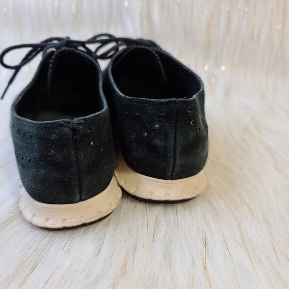 Cole Haan Grand.os Ivory Gray Oxford Lace Up Loafers Size 10.5 - Picture 7 of 11